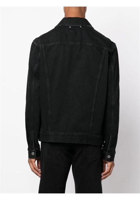 Black logo-patch denim jacket Golden Goose - men GOLDEN GOOSE | GMP00284P00062590100